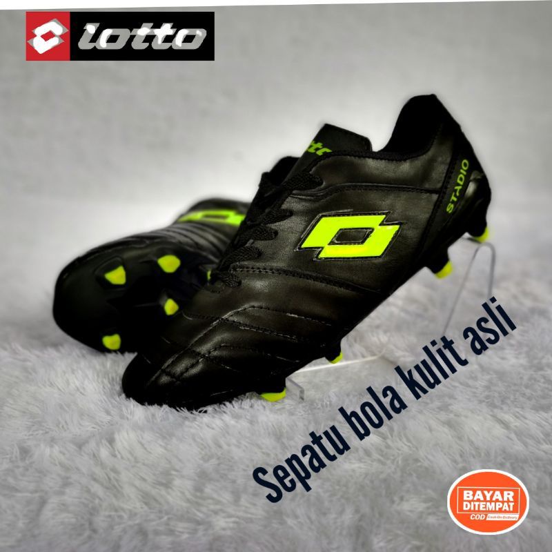 sepatu bola lotto kulit / sepatu bola sport /sepatu bola full kulit / sepatu bola pria