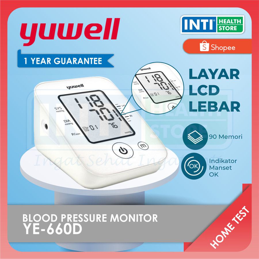 Yuwell | Tensimeter Digital YE660D | Blood Preasure Monitor Yuwell