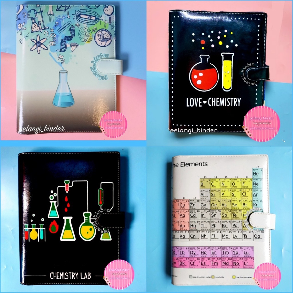 

Binder printing motif love chemistry kimia