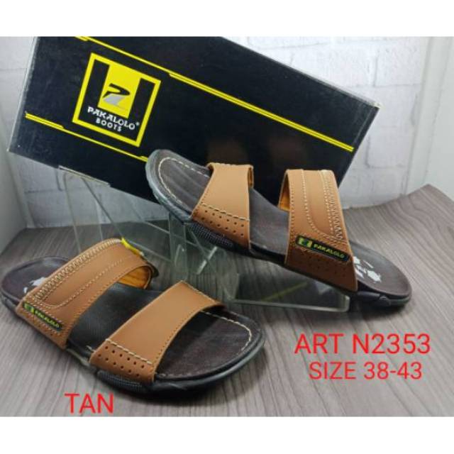  Sandal  kulit asli pria pakalolo  n 2353 Shopee Indonesia