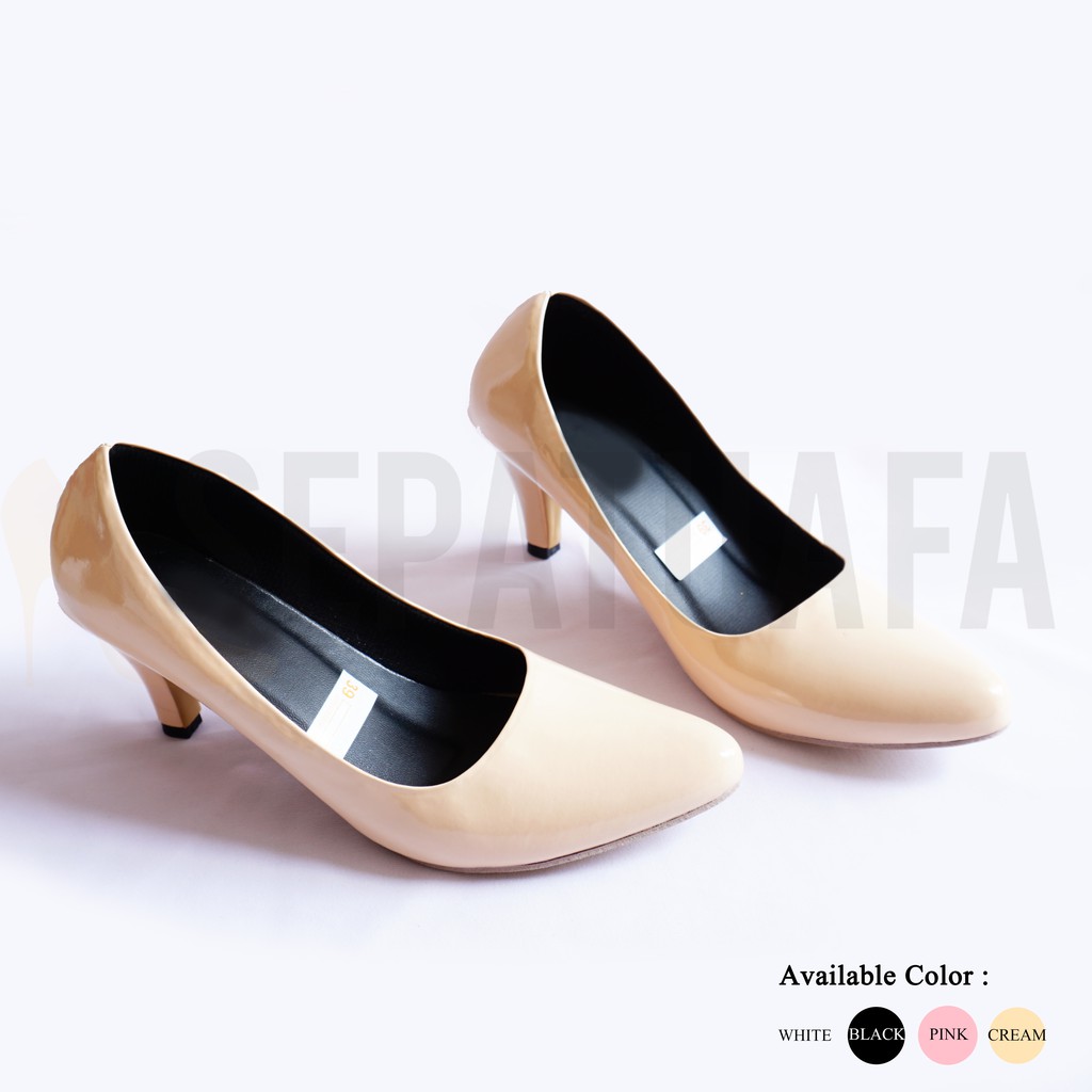 Sepatuafa High Heels iSepatui Kerja Pesta iWanitai Glossy 