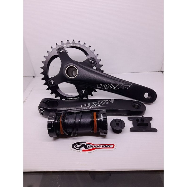 crank mtb raze hollowtech II single