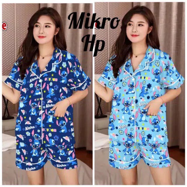 blinqshop baju tidur piyama hp lilo stitch