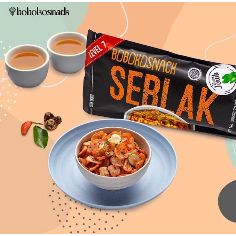 

BOBOKO SNACK SEBLAK 200GR/ ECERAN /LEVEL 7, 8, 9,13 DAN 20