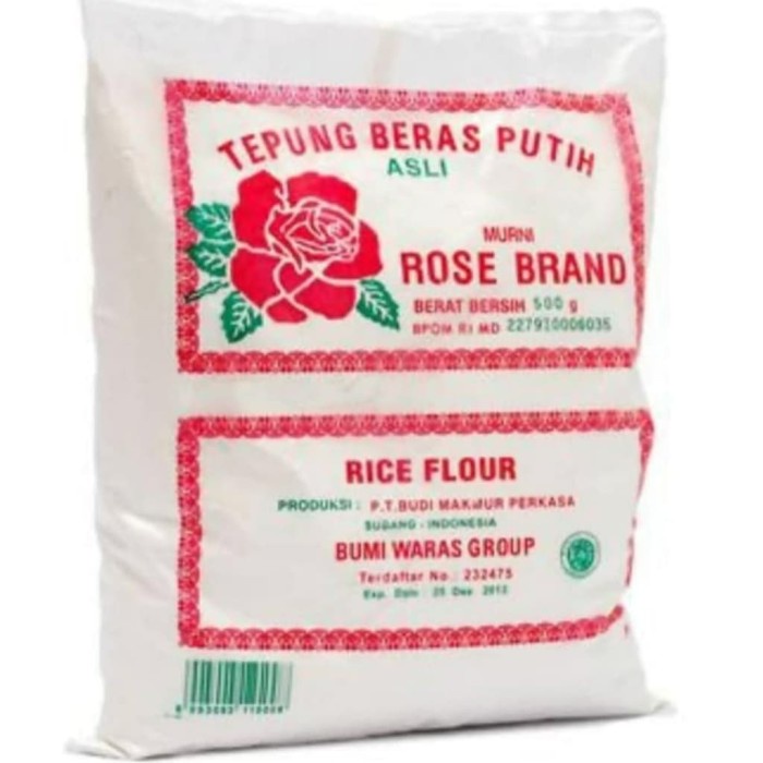 

D02D1 (Harga Grosir) Tepung Beras Putih Rose Brand 500 Gr Da01D100