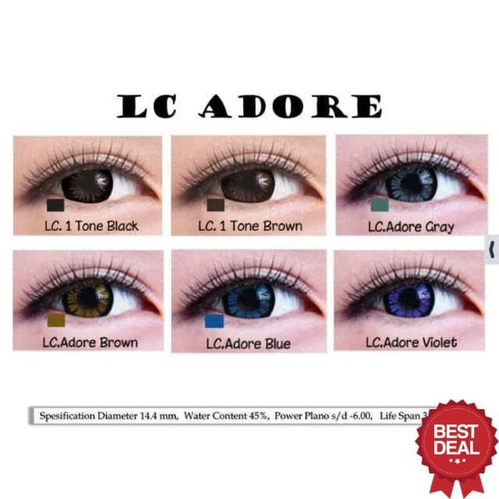 

NEW SALE softlens living color ADORE 14.4mm SELLER.