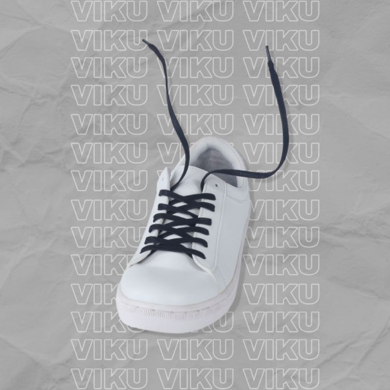 Tali Sepatu Sneakers Gepeng Pipih Lilin Waxed Mengkilap Terbaru | Premium Material | Tahan Air Anti Bulu