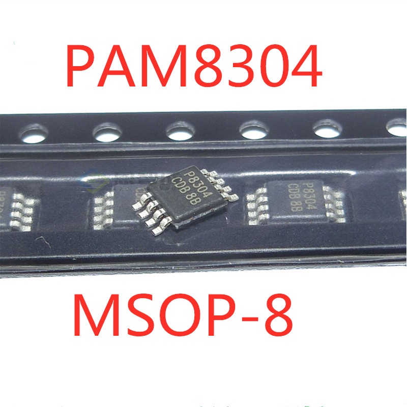 [xqx] 5pcs/lot PAM8304ASR P8304 PAM8304 MSOP-8 SMD Audio Amplifier In Stock IC Asli Baru