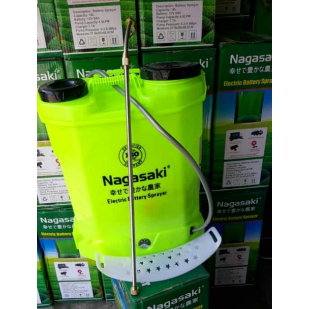 Tangki Nagasaki 18 liter sprayer elektrik - alat semprot