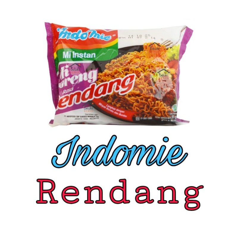 

Indomie mi goreng rendang - mi instan khas sumatera barat