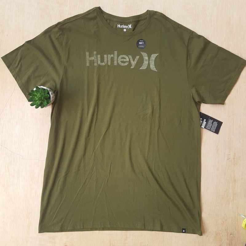 HURLEY KAOS baju the O&Only hijau ORIGINAL 100% SALE