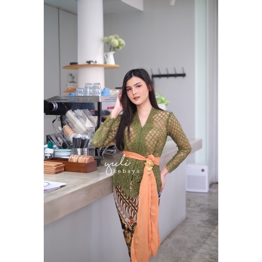setelan Kebaya Bali Semi italy Norvina Premium Kartini