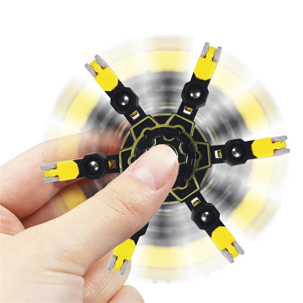 Timekey J8S1 Fidget Spinner Gyro Mekanik Berubah Bentuk Untuk Mengatasi Stres