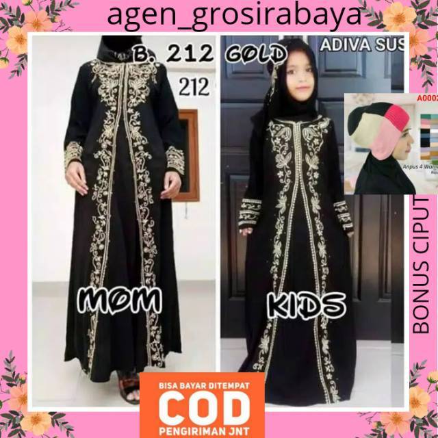 ABAYA COUPLE IBU DAN ANAK ABAYA ARAB ABAYA BORDIR 212 ABAYA HITAM ABAYA TURKEY ABAYA OFFICIAL