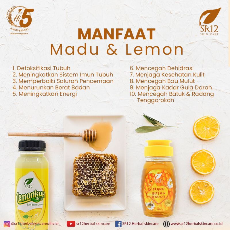 

SR12 Madu Hutan Baduy(140gram) & SR12 Lemonkuh/Minuman Kesehatan/Minuman Diet Alami