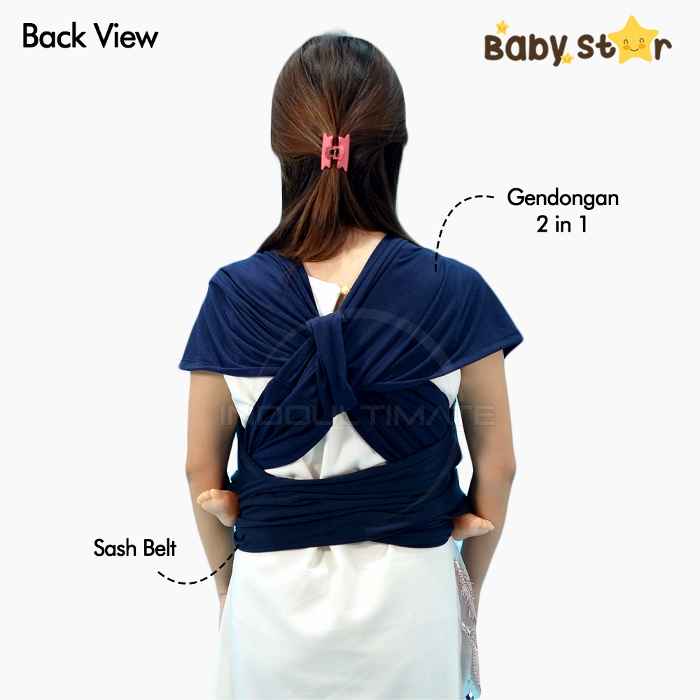 Sabuk gendongan Bayi Sash Belt SB-7610 BABY STAR kain ikatan geos bayi Sashbelt Instant Baby Wrap