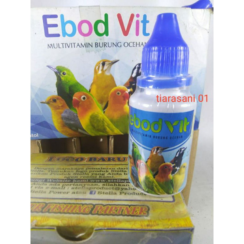 EBOD VIT PRODUK EBOD JAYA 30 ML VITAMIN BURUNG MURAI LOVEBIRD KENARI PLECI DLL