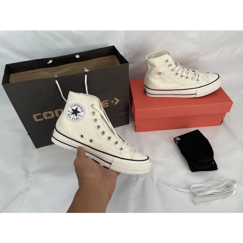 CONVERS BUNGA PEACE MINUSONE HIGH OFF WHITE IMPOR MURAH