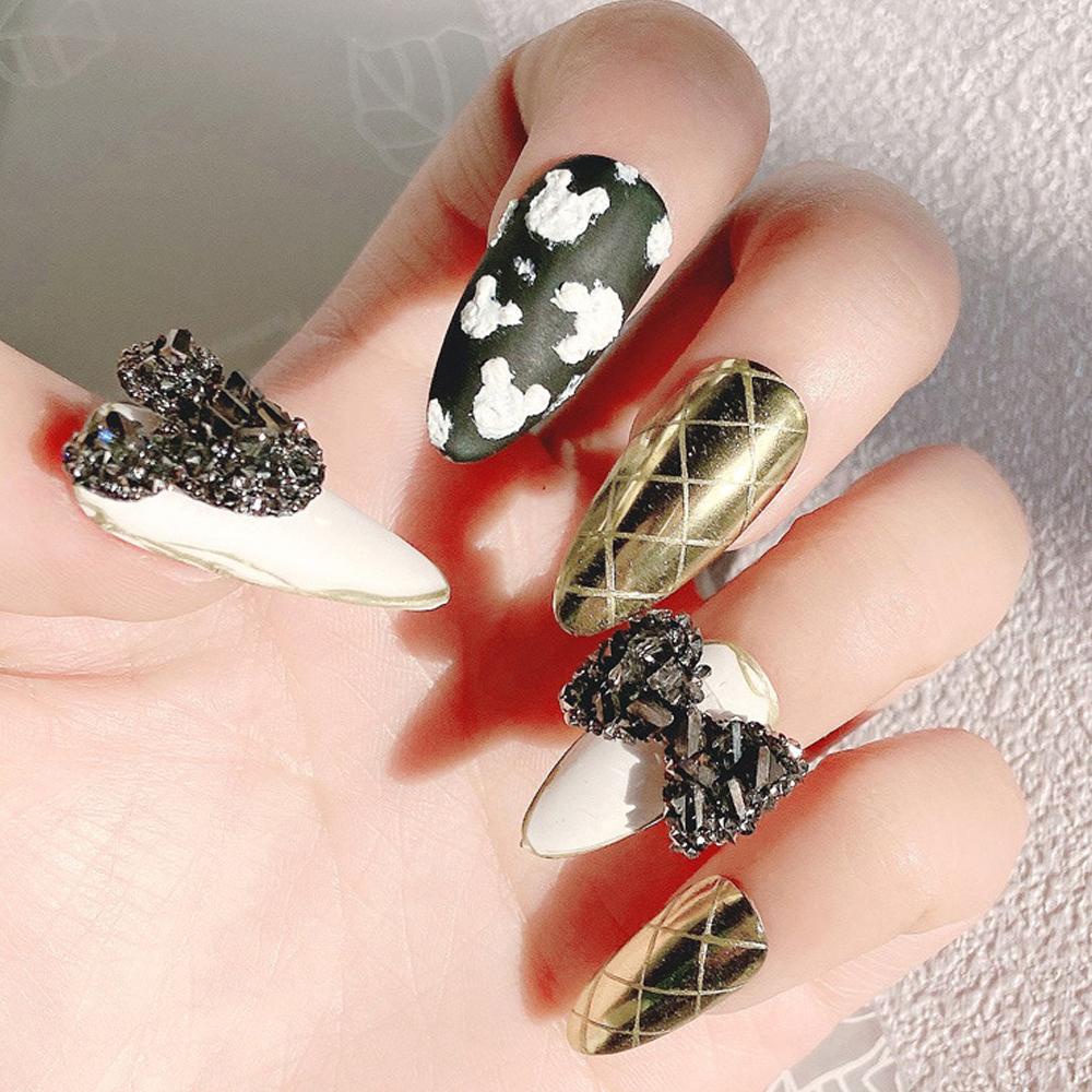 Mxbeauty 1Pc Ornamen Pita Charms Shiny Untuk Dekorasi Nail Art