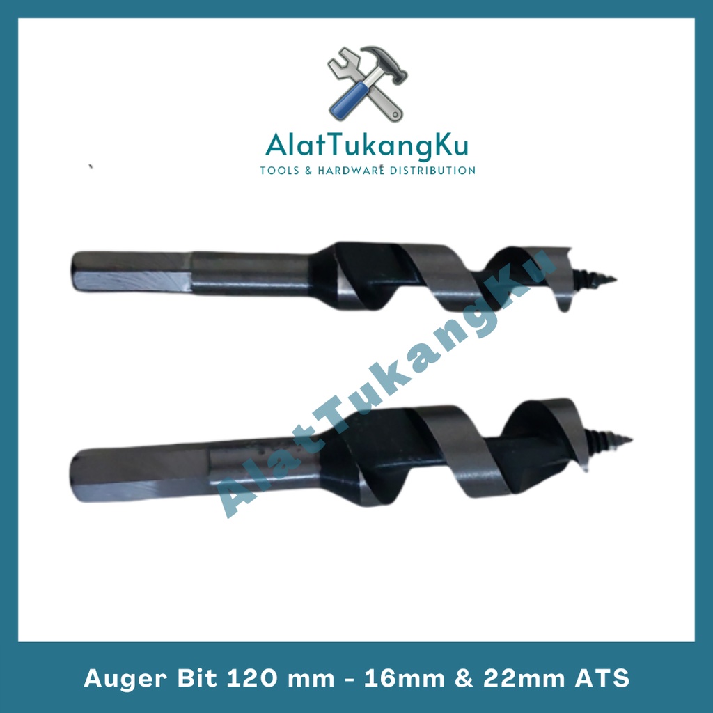 ATS Auger Bit Mata Bor Kayu Pendek 120mm ATS / Auger Bit Pendek 120mm - 16mm 22mm tipe 101 & 808