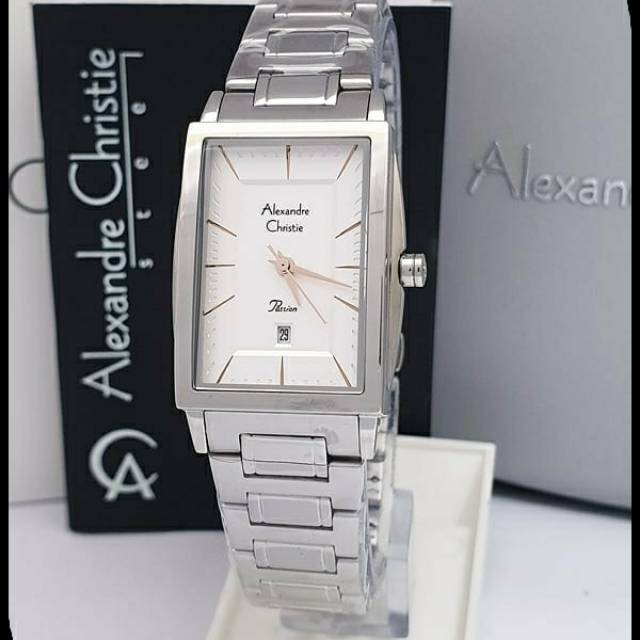 Jam Tangan Wanita Alexander Christie ac2801 Original Silver