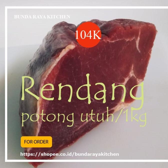 

Premium Beef Daging Rendang Utuh 1Kg Quality Resto Padang Yolavatika12