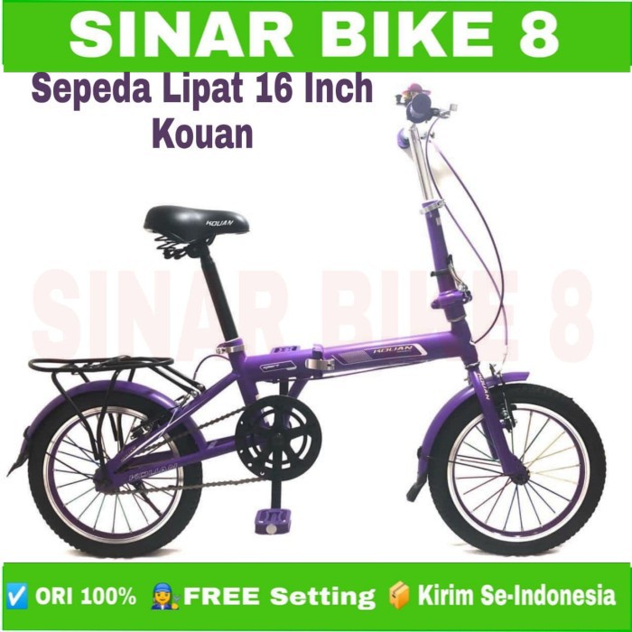 Sepeda Lipat KOUAN Boncengan Ukuran 16 Inch