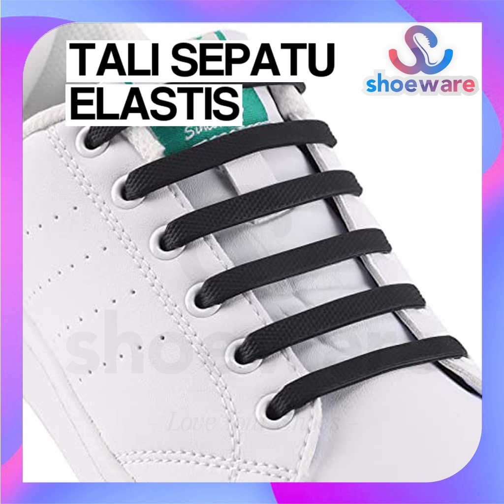 TALI SEPATU ELASTIS SILICONE MUDAH PRAKTIS