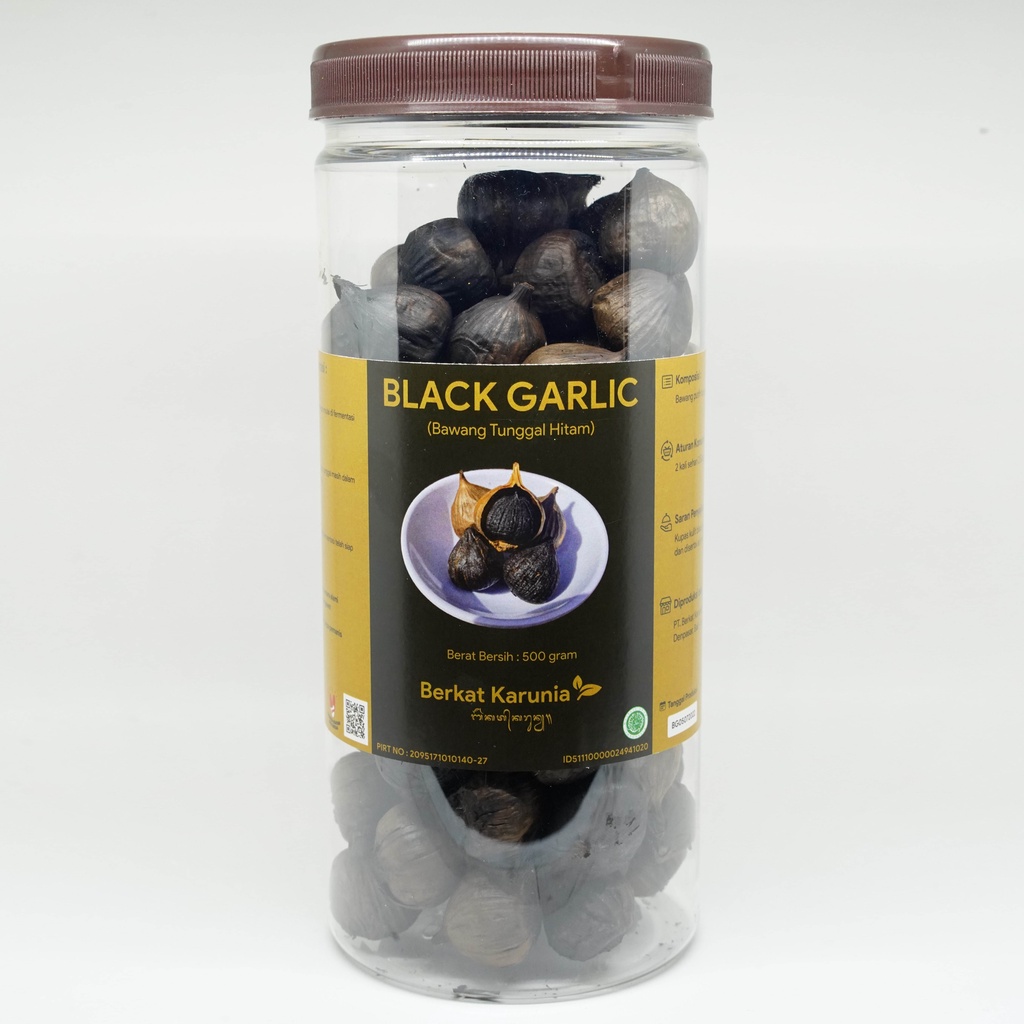

BLACK GARLIC BERKAT KARUNIA BALI 500 GRAM (BAWANG TUNGGAL HITAM/SINGLE CLOVE BLACK GARLIC)