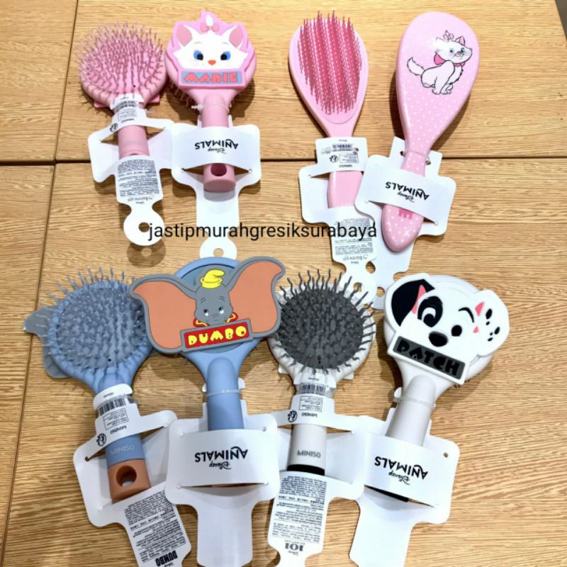 DISNEY HAIR BRUSH SISIR DISNEY MINISO SISIR MINISO MARIE DUMBO PATCH SISIR PRINCESS MINISO SISIR MIC