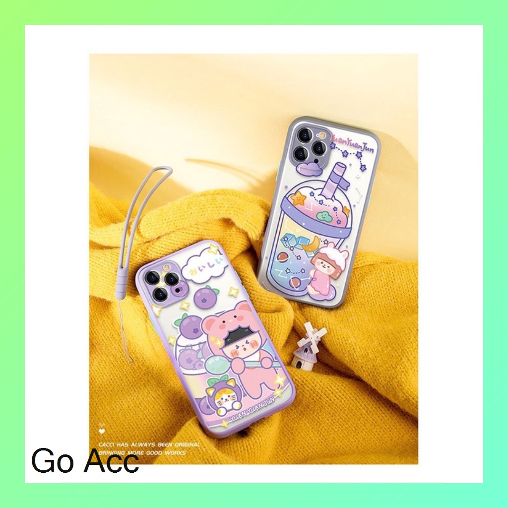 Lens Cover Case Camera Protector Case Hitam Hello Kitty HK Oppo A16 A37 Neo 9 Samsung A03s Vivo Y21s/Y33s Infinix Hot 9 Play 10 Play Note 10 Pro FM13 FM14 FM15 FM17