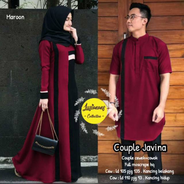 Baju Couple Javina Terbaru Ori By Lusianas