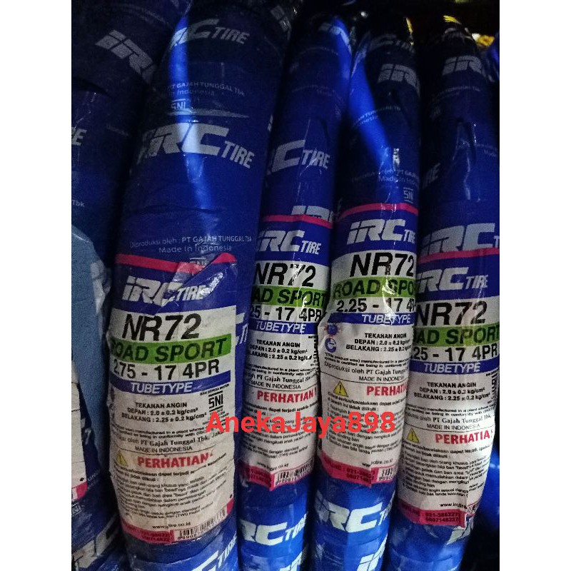 Ban 225-17 IRC NF3 Lurus, NR 72 Bintang