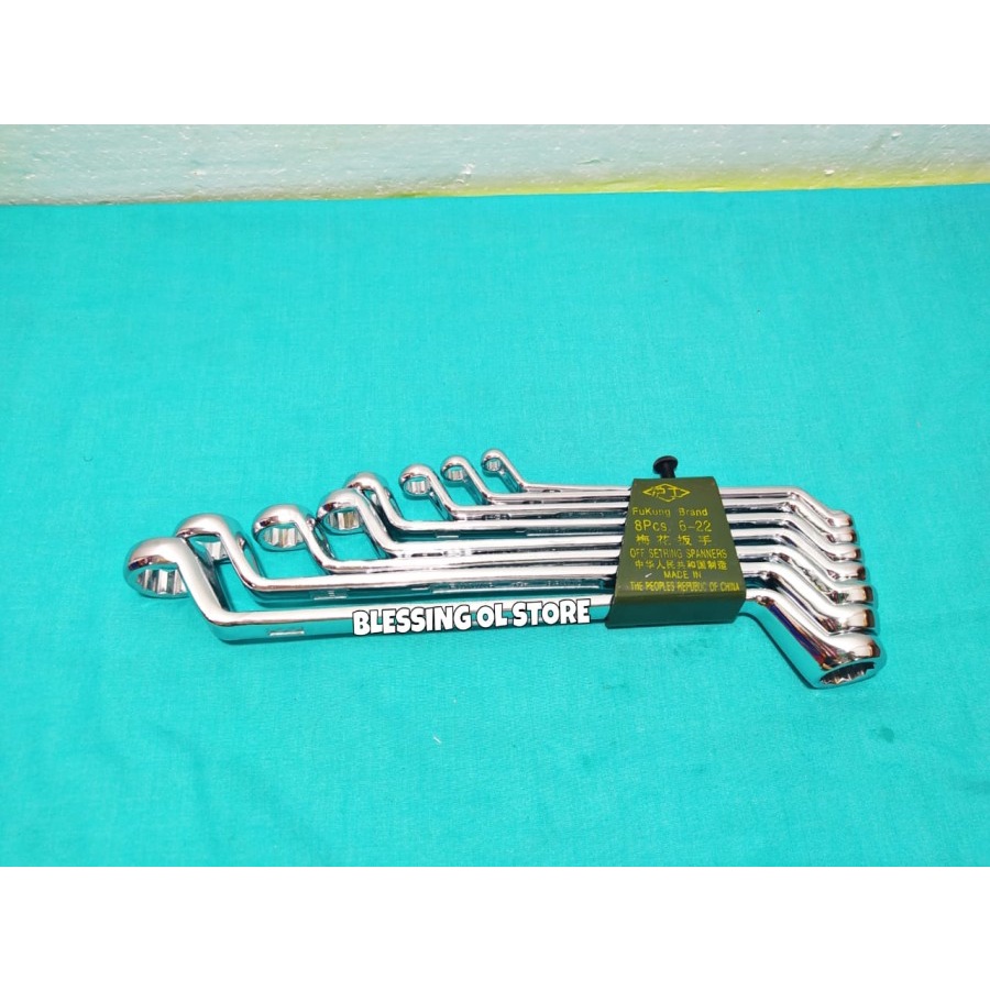 KUNCI RING SET 8PC 6-22 / KUNCI RING NO. 6-22 / KUNCI RING SET