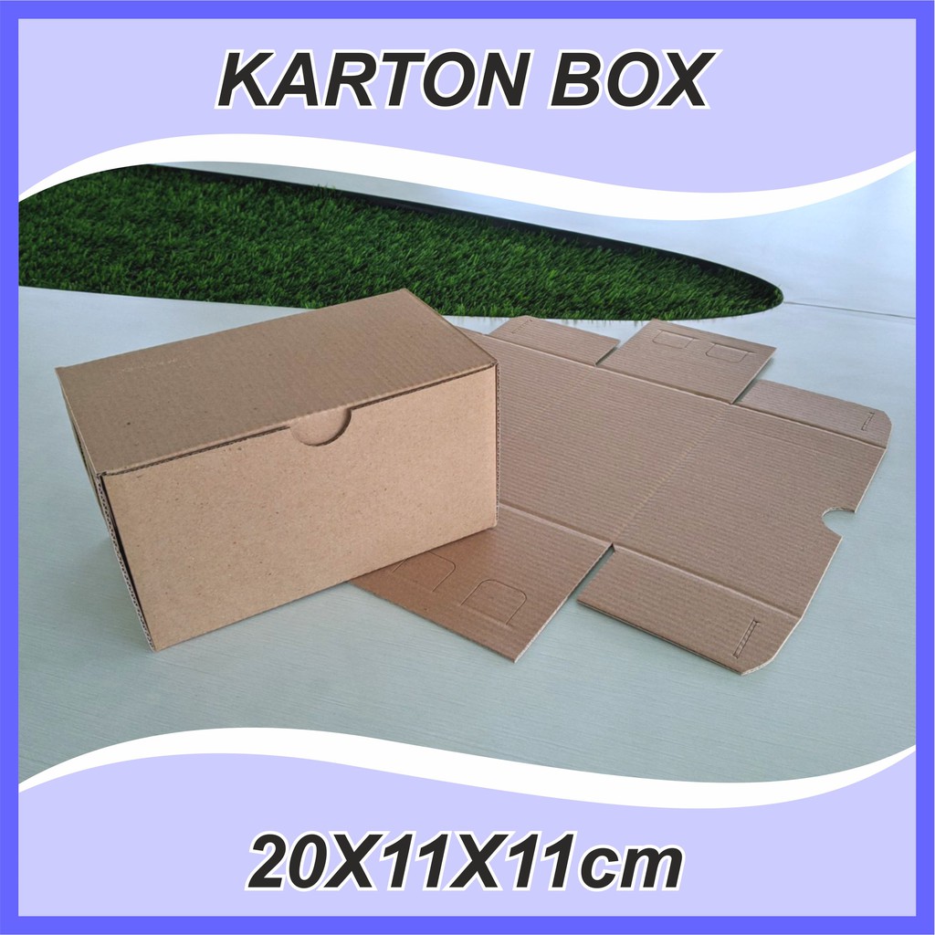 (10 pcs) Karton Box Polos 20x11x11 cm Kardus Packing Murah BF | dus box die cut | box packaging hampers dan souvenir