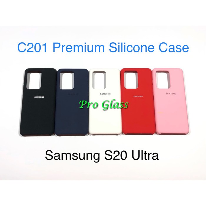 C201 Samsung S20 / S20+ / S20 ULTRA  Original Samsung Silicon Leather Case Silicone