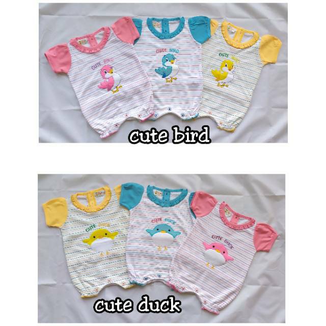 Baju Kodok Bayi karet Jumper Bayi Pendek