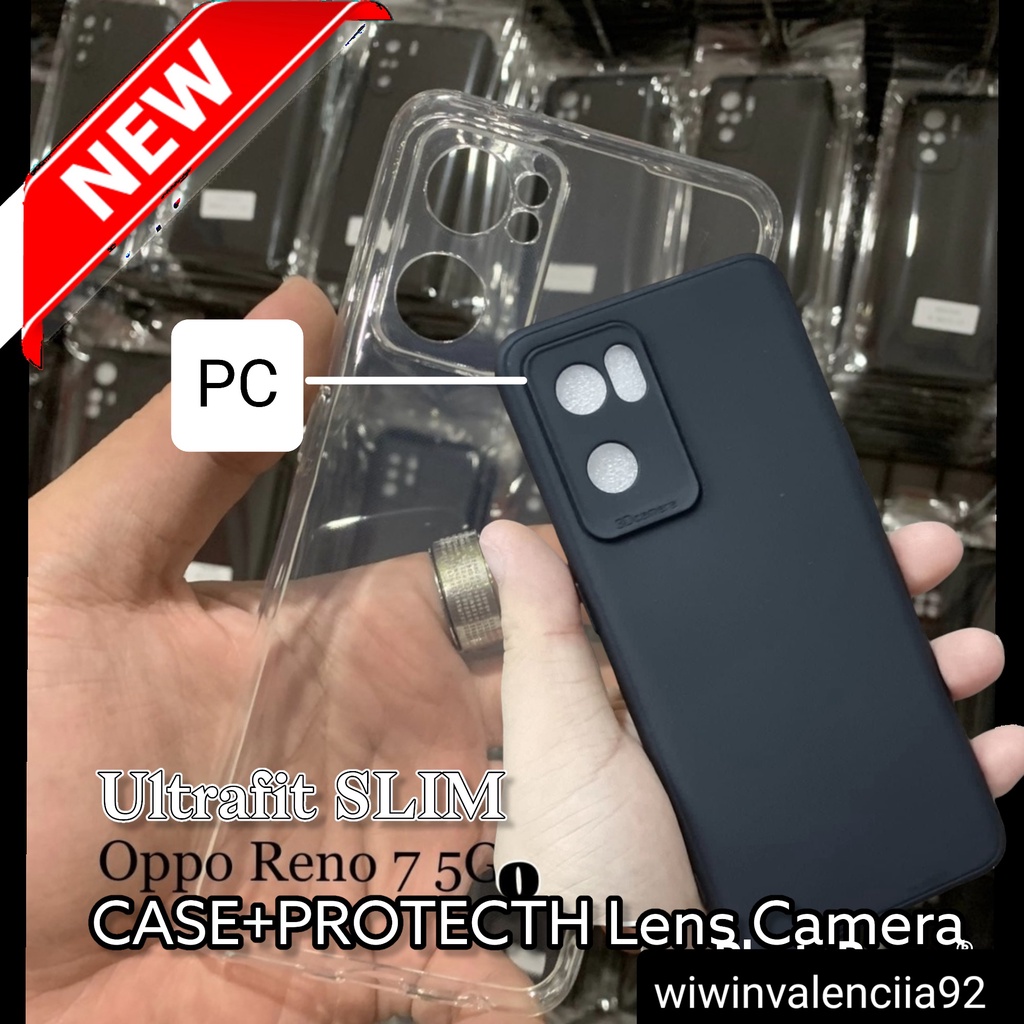 OPPO A98 RENO 7Z 5G/RENO7 5G/RENO 7 4G/A57 2020 Softcase ULTRAFIT PC Black-Clear/Soft Case Ultra SLI