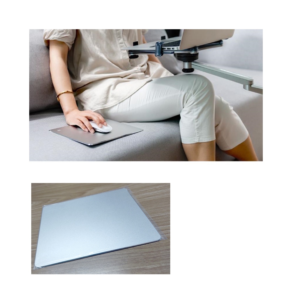 Luxury Metal Mouse Pad 220 x 180 x 2mm - SKY-053 - Silver