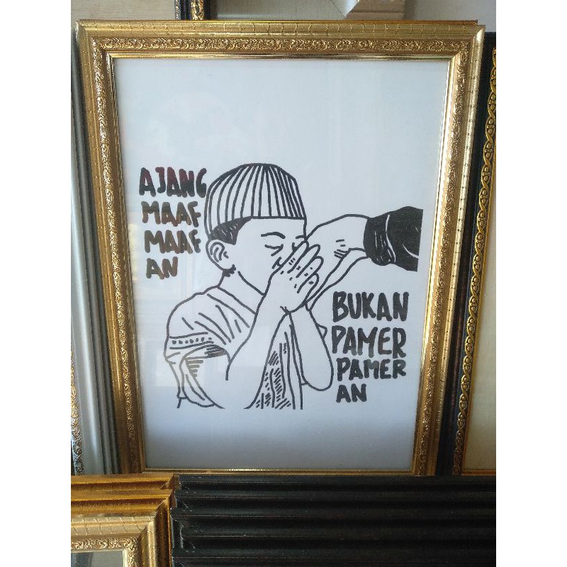 pigura A3.fiber emas