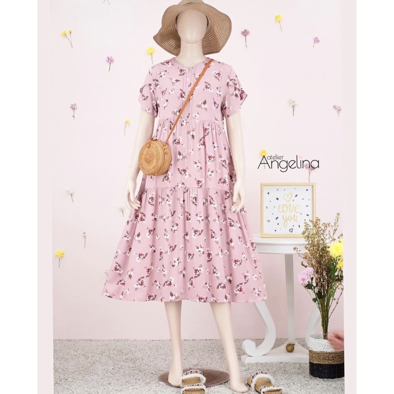 AUDREY DRESS LAMIAC DUSTY PINK ATELIER ANGELINA