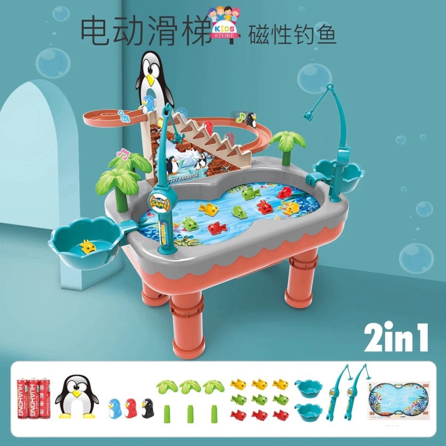 MAINAN FISHING GAME JOY PENGUIN- PANCING IKAN PENGUIN ADA MEJA