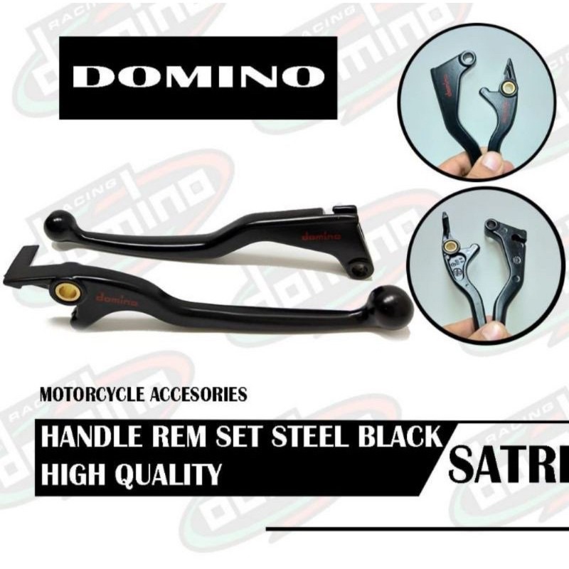 HANDEL SET BLACK DOMINO STANDAR - HANDLE SET BLACK DOMINO VIXION VARIO150 BEAT SCOPY SATRIA MIO NMAX