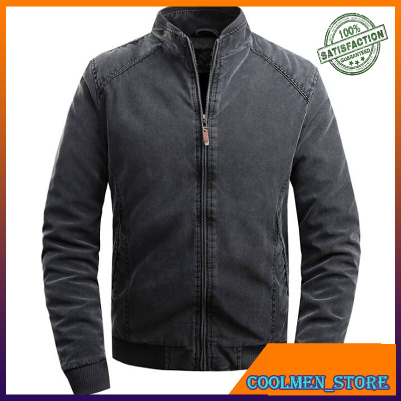 Jaket Parka Pria Original Import Winter Jacket Men Fashion Stand Collar Street Trend Casual Coat