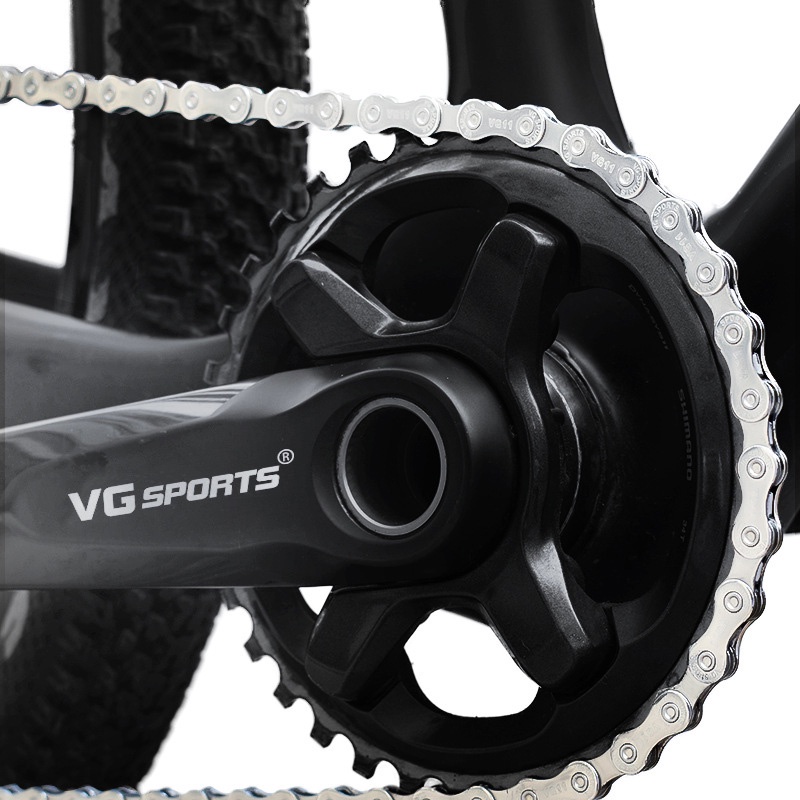 Rantai Sepeda VG SPORTS Half Hollow Silver 116 Links 8, 9, Speed MTB Roadbike (original vg sport)