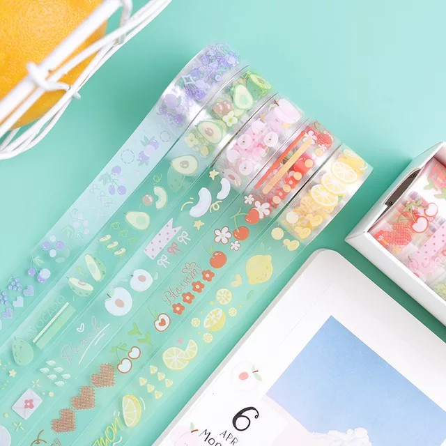 

Sale!!! Washi Tape Transparant Set 5 Bagus