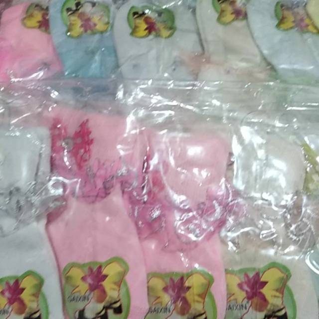 Kaos kaki renda pita anak bayi perempuan cewek newborn 1 2 tahun