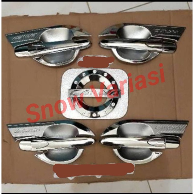 paket outer handle tank cover chrome elegant calya sigra 2016 2021