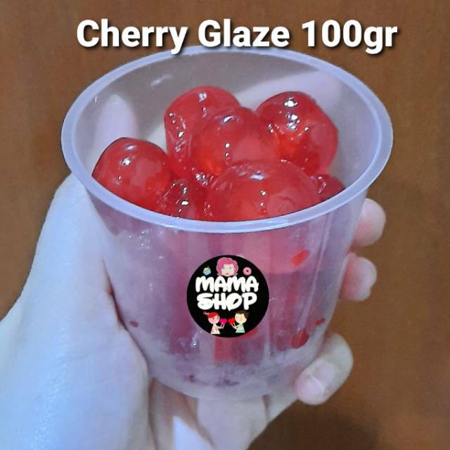 Buah Cherry Merah Tanpa Tangkai Ceri bahan kue /Manisan Cery Glaze hiasan kue