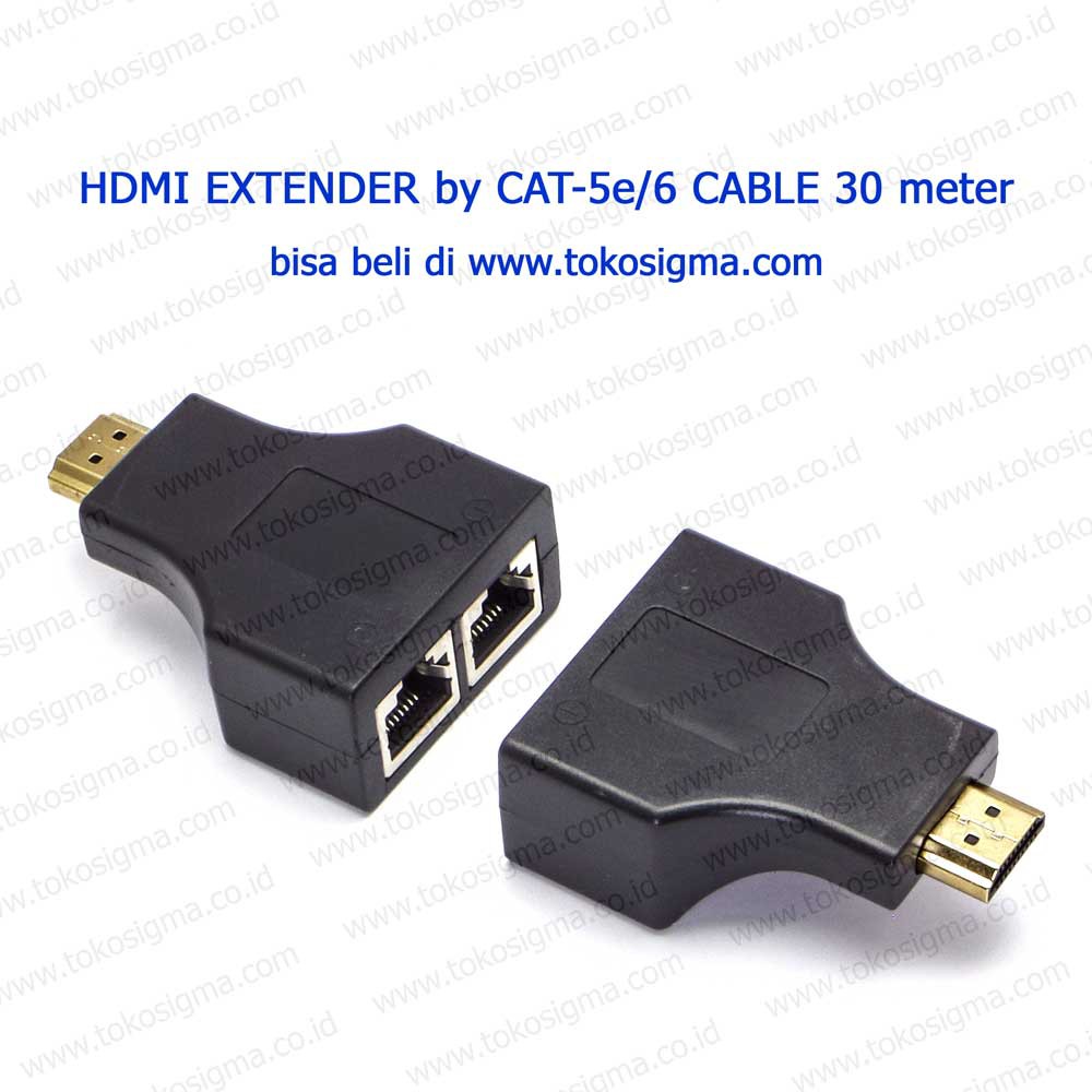 HDMI EXTENDER PASIF BY CAT-5E/6 CABLE 30 METER